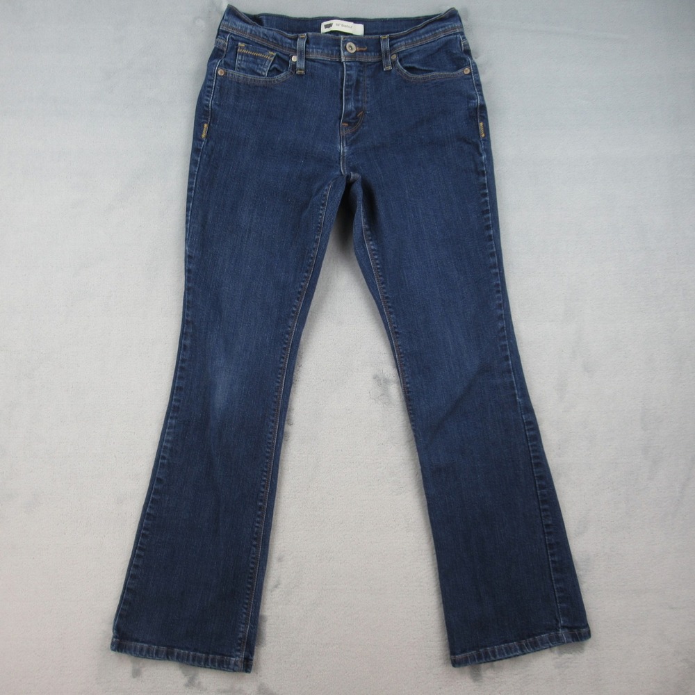 Levi 515 Bootcut Jeans Womens 6M Blue Denim Stretch Low Rise